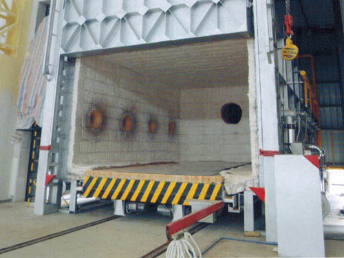 台车式热处理炉纤维衬里